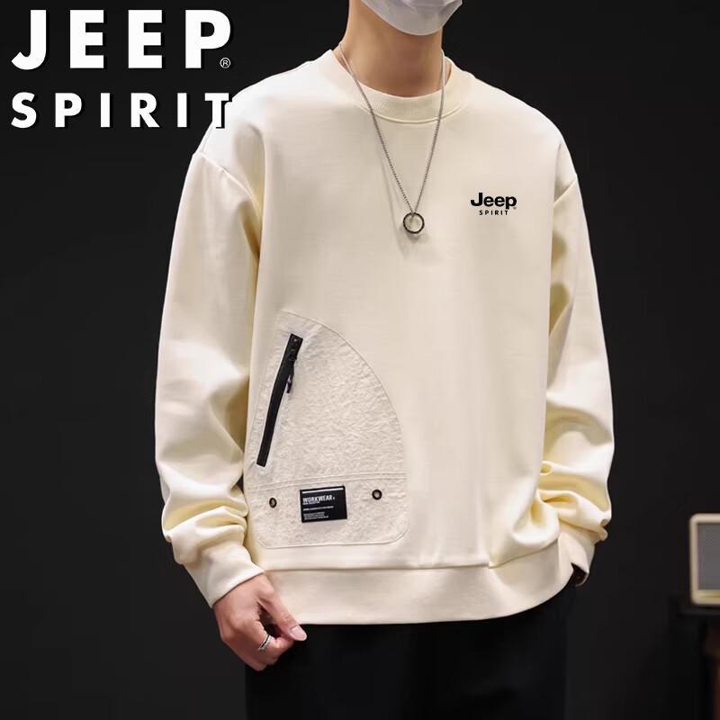 Мужская повседневная толстовка JEEP SPIRIT с круглым вырезом и длинным рукавом