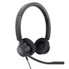 Dell Pro Stereo Headset WH3022, Teams Certified, Wired, USB Connection, Noise-Canceling Microphone, Volume Control, 3-Year Warranty, Black