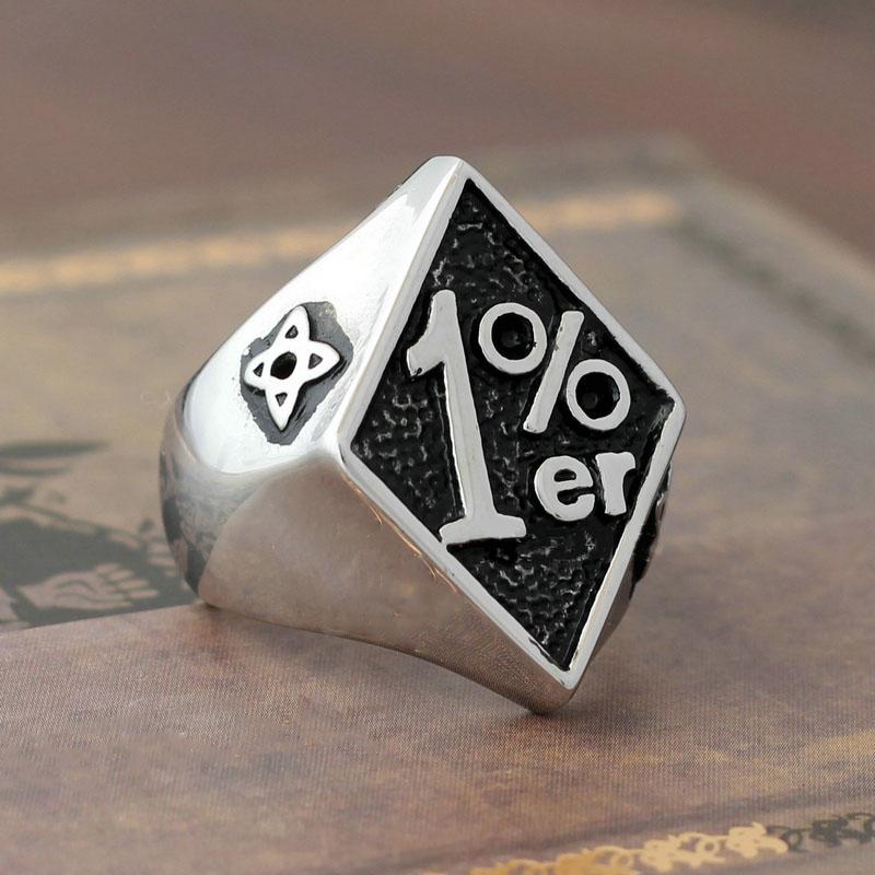 Уникальное панк-кольцо, серебряное байкерское кольцо, 1% резное золотое мужское кольцо из нержавеющей стали с черепом, вечерние кольца