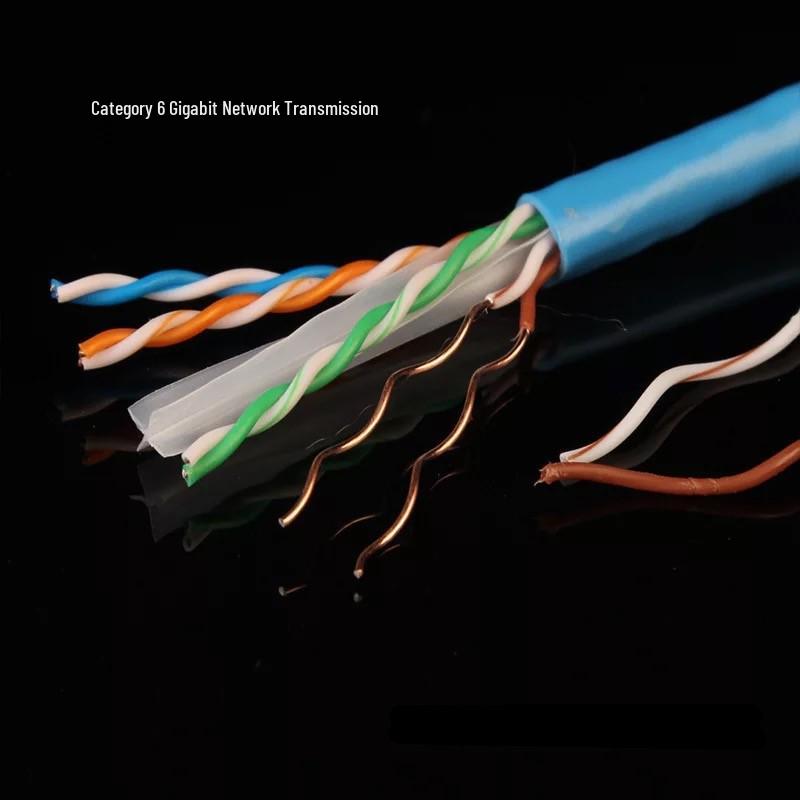Кабель витая пара Cat 6 неэкранированный, гигабитный, для высокоскоростного широкополосного доступа, 8-жильный, для мониторинга и сетевого инжиниринга