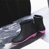 2024 Pvc Water Shoes Women Ankle Flat Rainboots for Women Rain Day Shoes  Winter Warm Sock Rubber Boot Casual Shoesdf54
