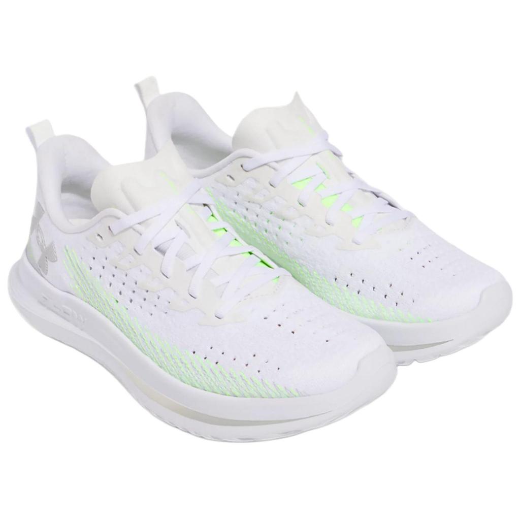 Under Armour Velociti 4 Нескользящие, Дышащие, Легкие Кроссовки для Бега с Низким Верхом и Отскоком Женские Белые Кроссовки 3027586-104