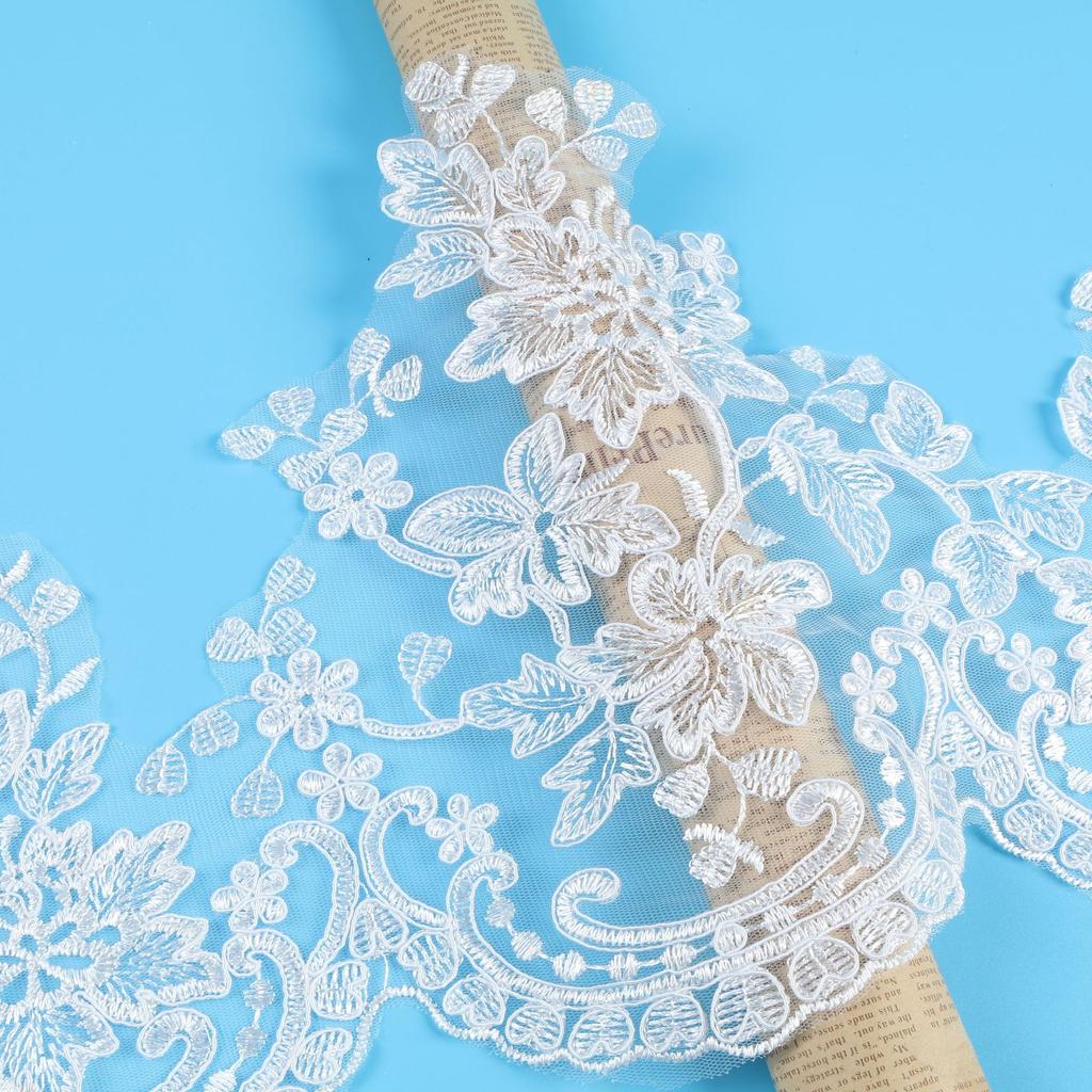 Lace Bone Rope Embroidery Lace Width 28Cm Wedding Dress Veil Wedding Shoes Dress Clothing Accessories Skirt Decorative Lace