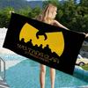 WU-T--TANG CLAN Микрофибровое одеяло Быстросохнущие пляжные полотенца Большого размера с принтом Супервпитывающее полотенце-одеяло для бассейна