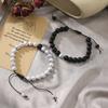 Couple Bracelet Beaded Marble Pattern Magnetic Jewelry Vintage Adjustable Bracelet Jewelry Gifts