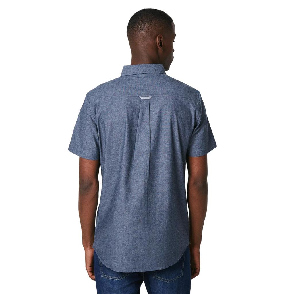 Мужская рубашка с короткими рукавами в стиле шамбре штата Мэн