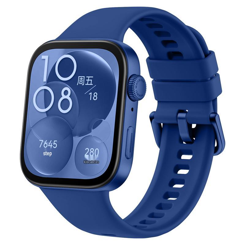 Совместим с часами Huawei Fit4, ремешок из микротекстурированного силикона, по стилю аналогичен оригинальному ремешку HUAWEI FIT3.
