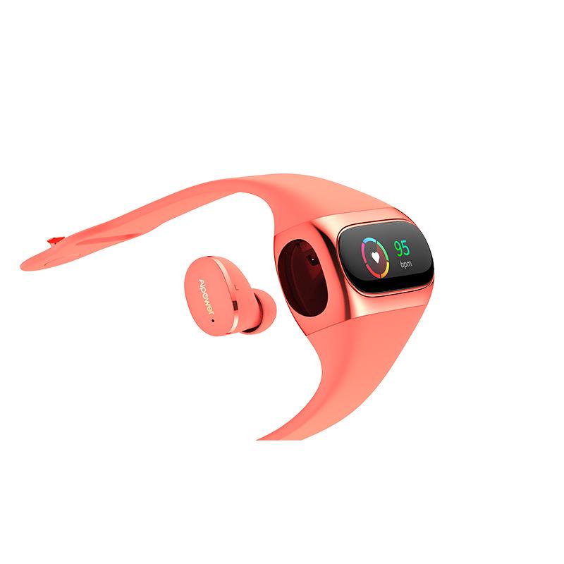 Aipower Wearbuds True Wireless Earbuds Фитнес-трекер 2 в 1 Смарт-часы