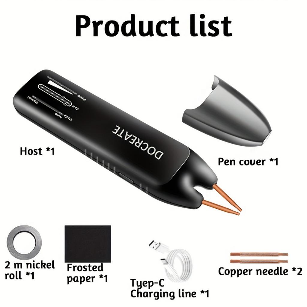 Портативный точечный сварочный аппарат с ЖК-дисплеем, 99 передач, регулируемый ручной точечный сварочный аппарат с автоматическим и ручным режимами, портативный мини-аппарат для точечной сварки на аккумуляторе 18650