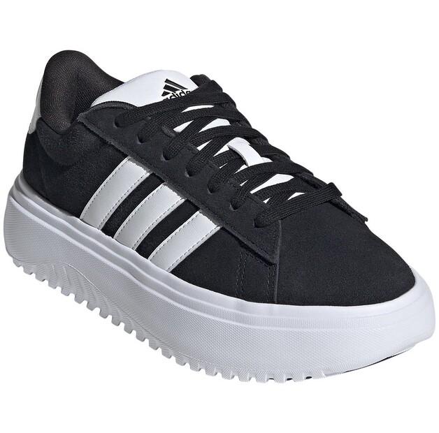 Adidas Grand Court Platform Suede Sneakers