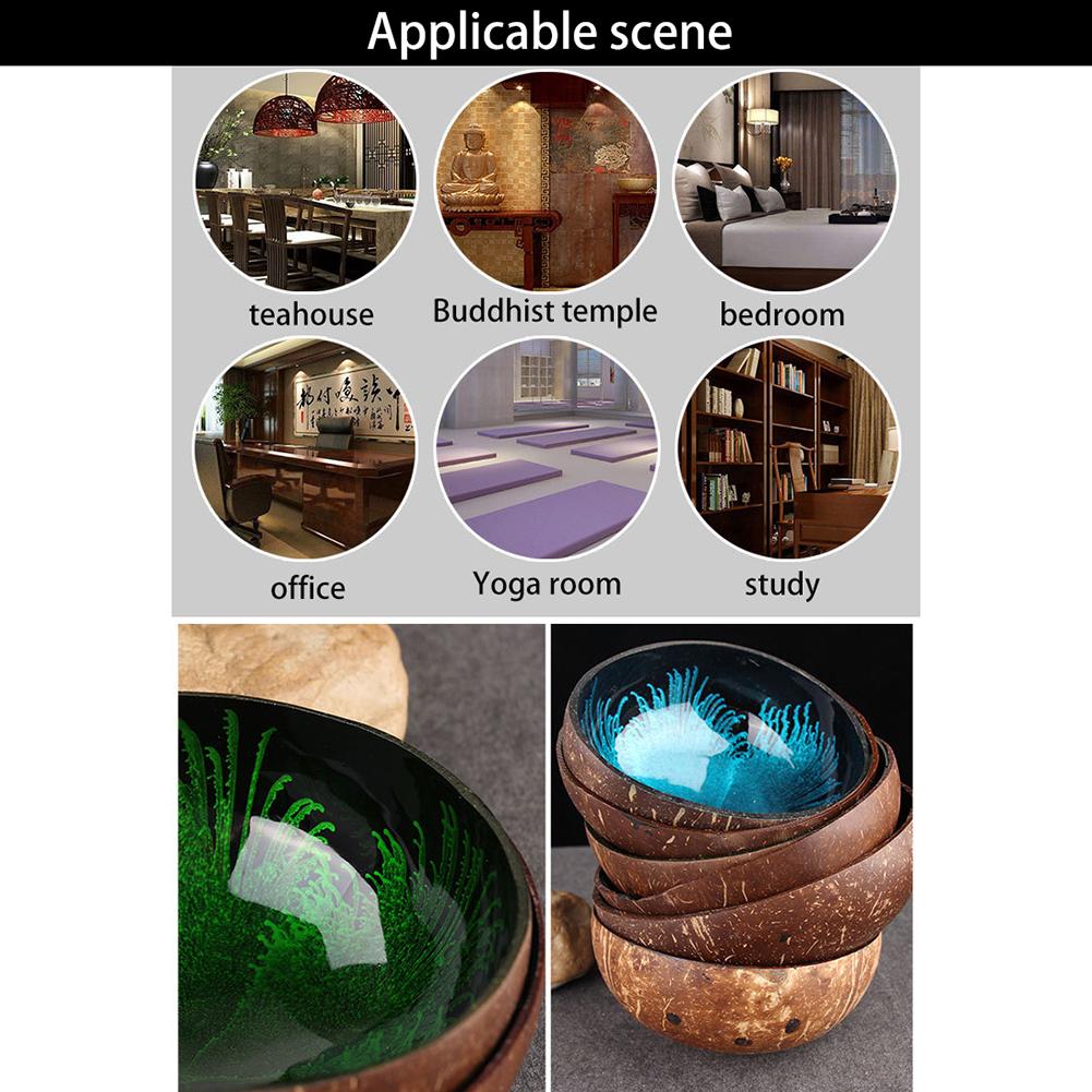 Ручная работа Натуральная кокосовая чаша Кокосовое украшение Чаша для хранения