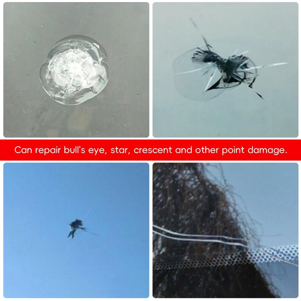 Набор инструментов для ремонта лобового стекла автомобиля своими руками, жидкая смола для ремонта автомобильного стекла, царапин, ремонт, фиксация, декоративные наклейки