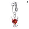 1Pc Fake Belly Button Ring Fake Clip On Belly Piercing Non Piercing Navel Ring