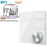 Tuya WiFi Smart Thermostat with Power Monitoring, Voice Control for Film Infrared Electric Warm Floor Heating System, 16A