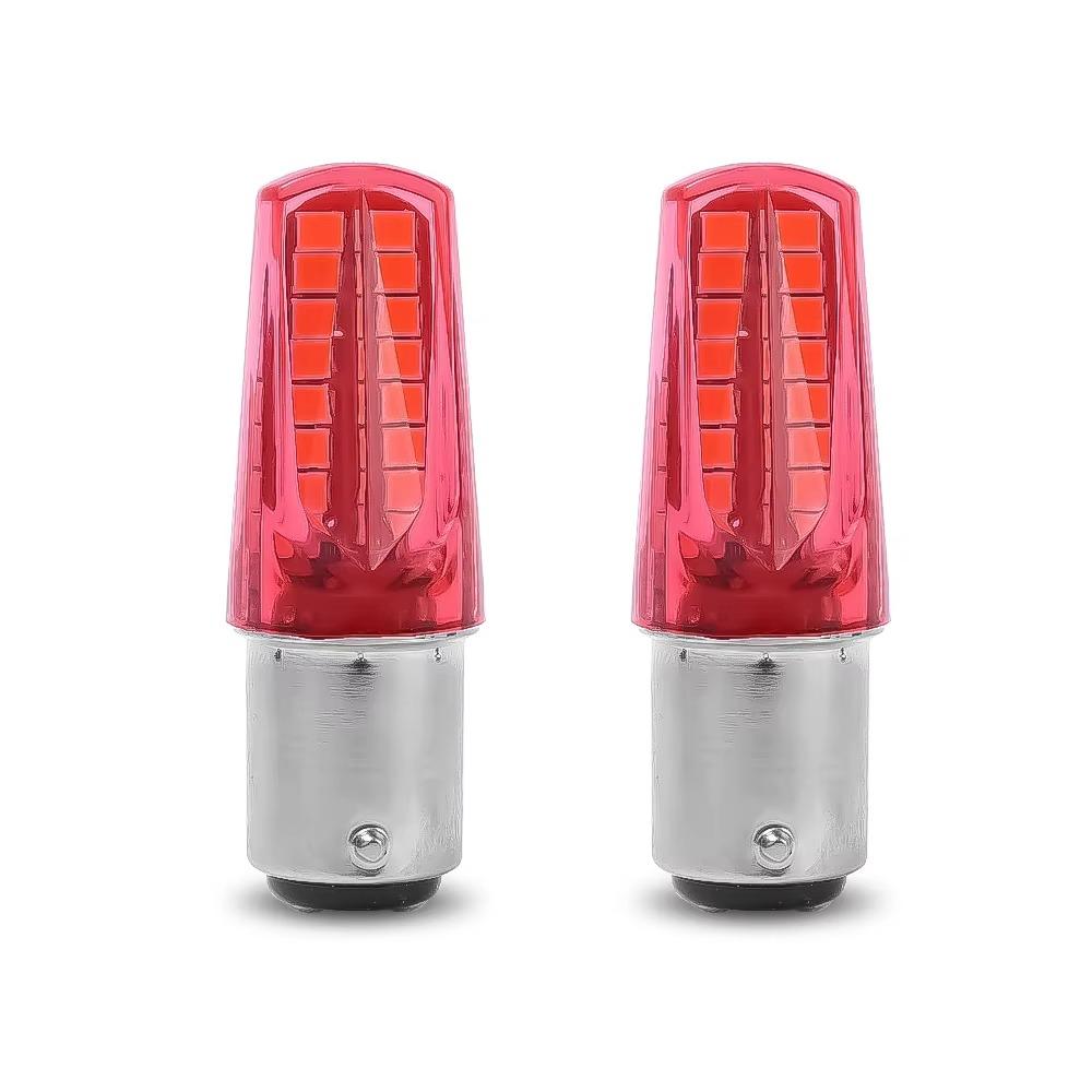 1/2/4Pcs 1157 Socket Motorcycle Led Lights 2835 LED Turn Signal Light Brake Light Moto Accessories