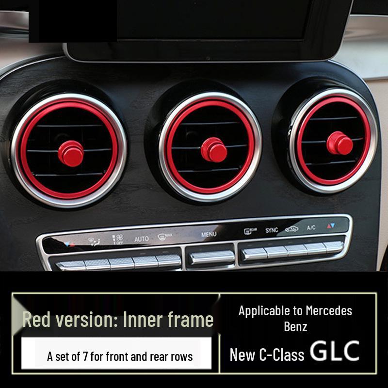 Mercedes-Benz C-Class/E-Class/GLC Air Vent Decorative Ring for Interior Modification