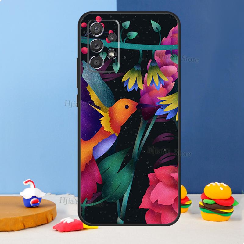 Hummingbird Case For Samsung A54 A34 A14 A13 A23 A33 A53 A73 A51 A71 A72 A12 A22 A32 A42 A52 Back Cover