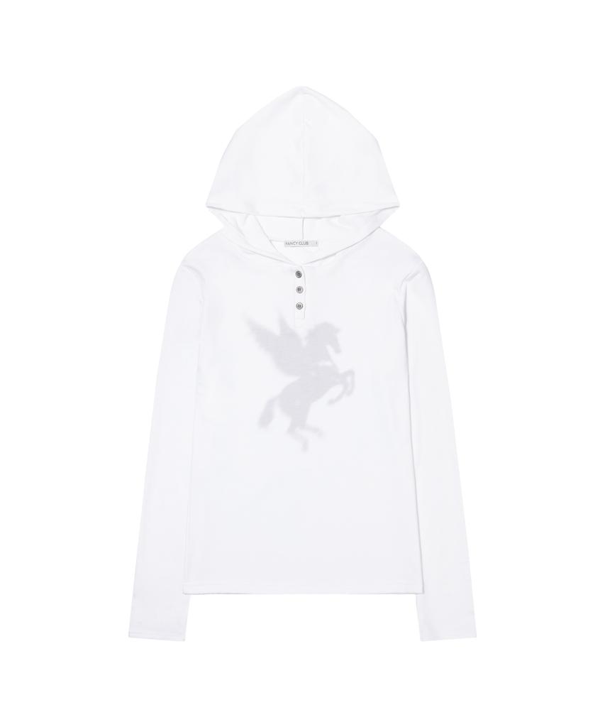 FANCY CLUB Pegasus Hooded Long Sleeve (White) F26Qb049