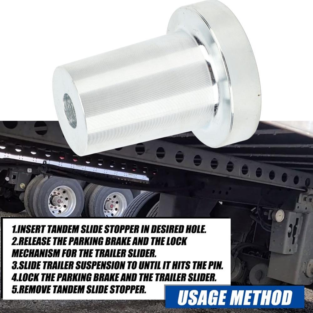 Positioning Slider Stop Lock Secure Tandem Axle Stop Lock Pin Durable Tandem Slide Stopper Truck
