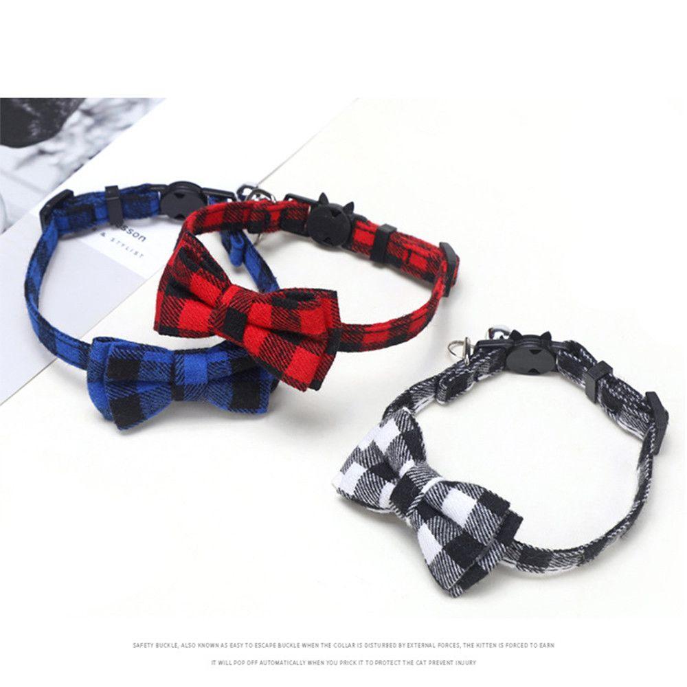 Товары для домашних животных с пряжкой-колокольчиком, ошейник для щенков и кошек, галстук-бабочка, ошейник для котят