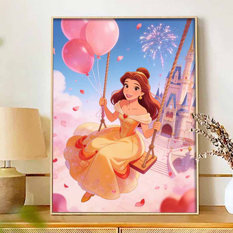 Disney Diamond Painting Kit Classic Enchanted Castle Home Decor Craft Perfect Gift Idea Diamond Art
