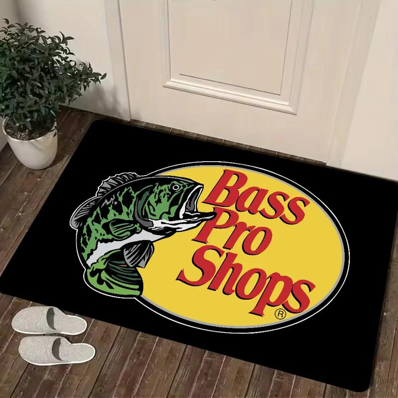 VIKAMA Bass Pro Shops Floor Mat Absorbent Non-Slip Area Rug Home Decor Kitchen Bathroom Carpet Doormat Fishing Hunting Theme