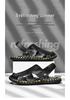 Men's Cross-Strap Breathable Closed-Toe Summer Sandals for Outdoor and Beach