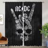 Современные шторы для гостиной для камеры AC&DC Shades Window Curtain Tulle для спальни Home Interior Curtions 2 Pieces Partition