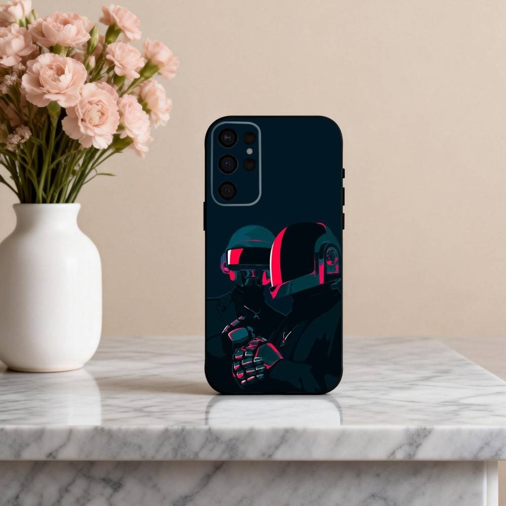Чехол для телефона D-Daft-T P-Punk-K для Samsung S25,24,23,22,30,21,10,9,Ultra,Plus,Lite,FE,4,5 G Мягкий черный чехол