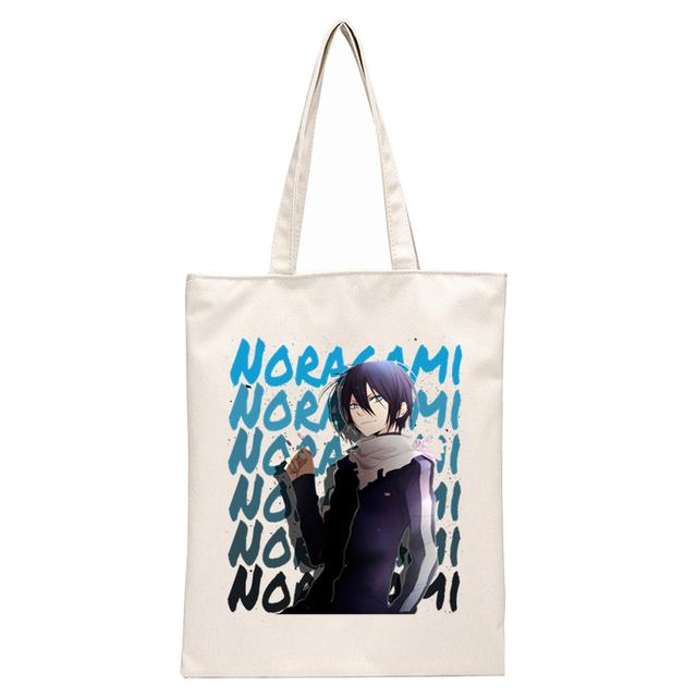 Сумки на плечо из японского аниме Noragami Kawaii Stray God YATO, повседневные сумки для покупок для девочек, женская элегантная холщовая сумка