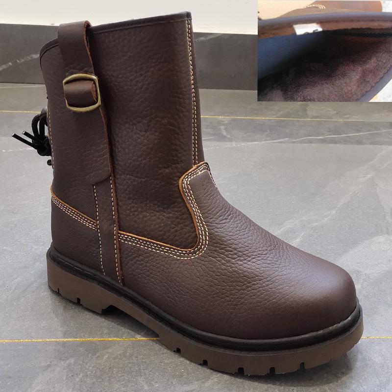 Специальное предложение: Короткие ботинки из натуральной кожи — унисекс, ретро-стиль для верховой езды и Мартина, дышащие и модные