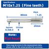 SIQICNC Right Hand Thread Tap HSS Machine Plug Tap Metric Screw Tap Drill Thread Tool M2 M3 M4 M6 M7 M8 M10 M12 M14 Hand Tools