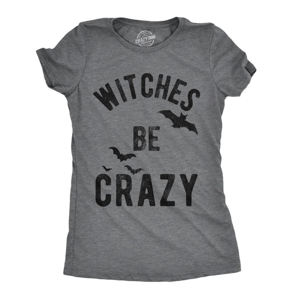 Witches Be Crazy Halloween T-Shirt, Funny Bat Tee