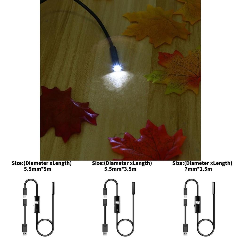 Usb Waterproof Inspection Scope With Camera And Led Illumination For Car Repair And Household Use
