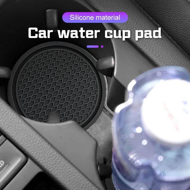 Car Coaster Water Cup Mat Accessories For Volkswagen VW ID.3 ID4 Polo Golf Passat Tiguan Beetle Caddy T5 Up Anti-slip Drink Pad hf2