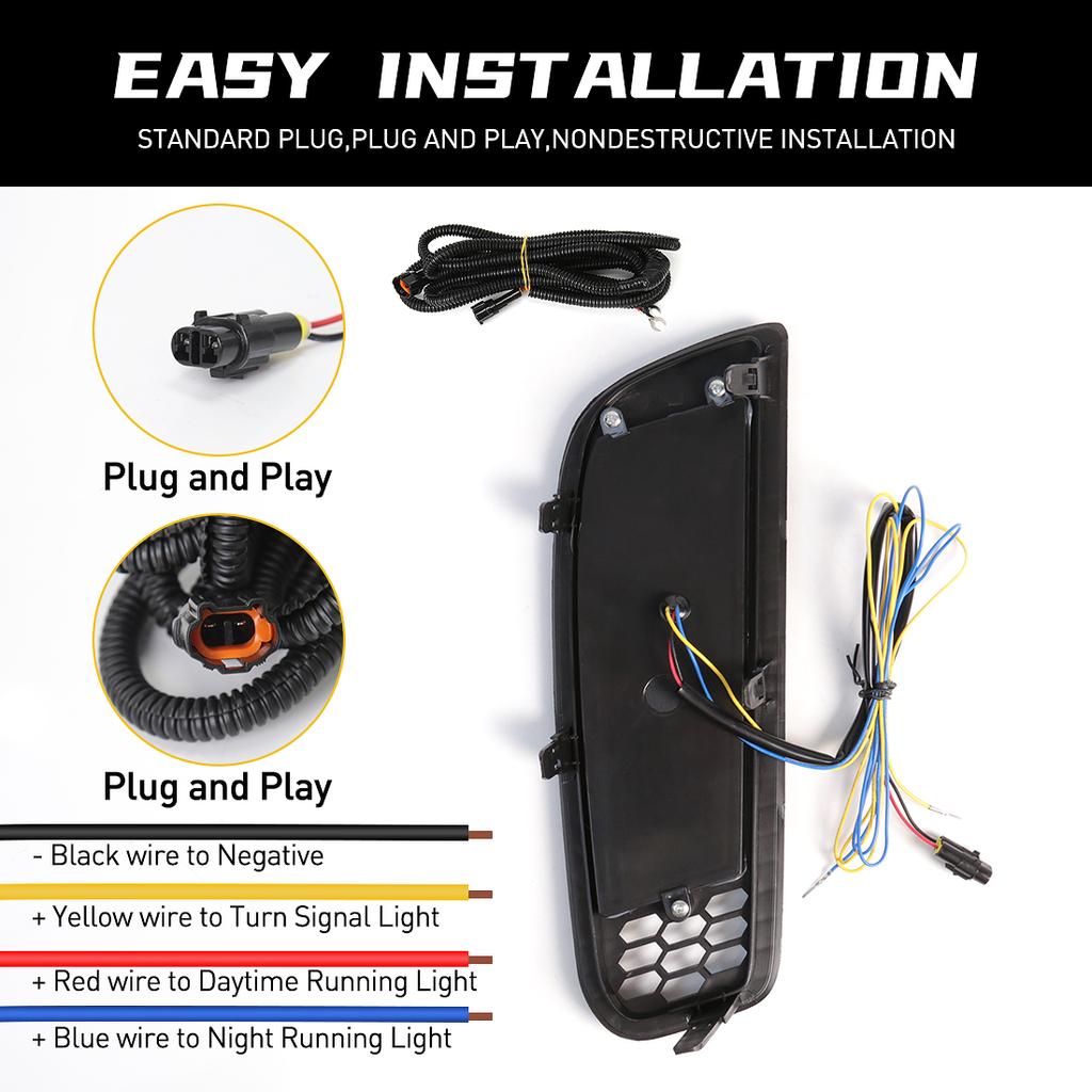 DRL For Mazda CX-50 CX50   LED Daytime Running Light Car Fog Dynamic Turn Signal Lamps White Yellow Blue Car Acssories