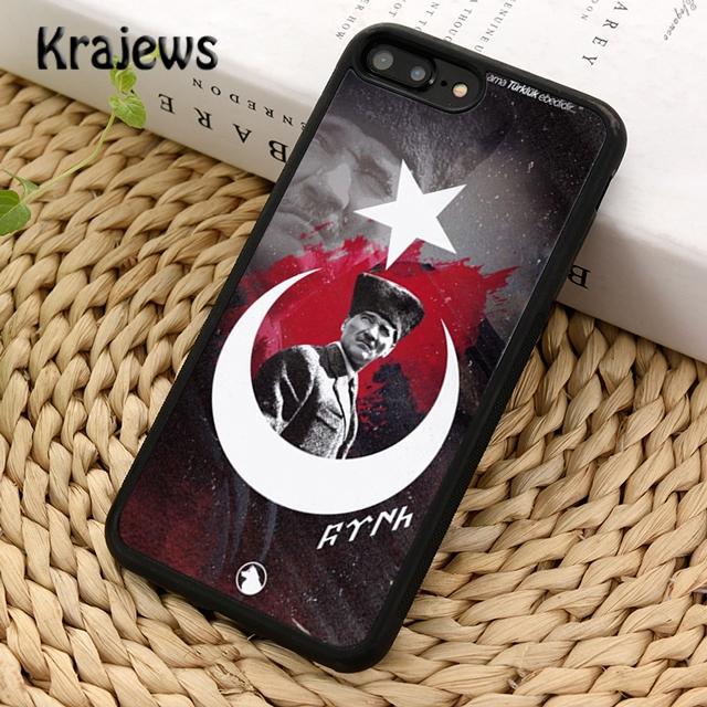 Krajews Чехол для телефона с флагом Турции Стамбул Для iPhone 17 Air 16 15 14 plus 11 12 13 pro max Plus coque Fundas