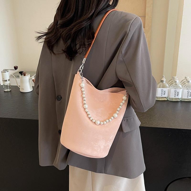 Популярная модная маленькая сумка женская новая трендовая модная текстурная жемчужная сумочка кроссбоди сумка-ведро