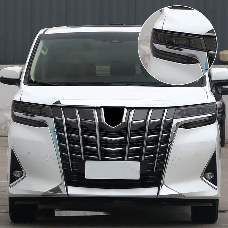 Защитная пленка для фар автомобиля Smoke Black, вырезанная по форме, для Toyota Alphard AH40 AH30 2019-2026, противоударная, глянцевая, виниловая пленка-обертка