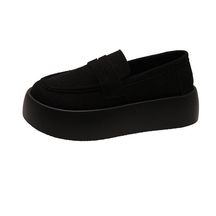 Одиночные туфли женские осенние ретро-туфли на толстой подошве Lefou Shoes модные весна и осень