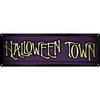 Тонкий жестяной знак города Хэллоуина