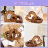Intertwined Double Wooden Hearts Ornament Memorial Gift Keepsake Decoration For