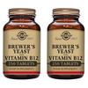 Solgar Brewer Yeast Vitamin B 12 Tablets, 250 Tablets, 2 Count