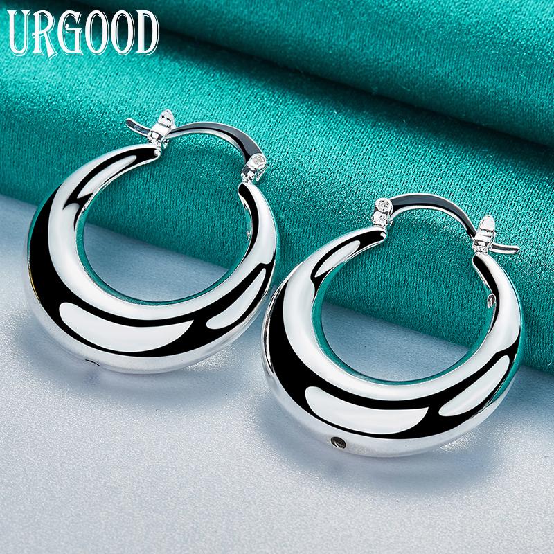 Серьги «Луна» из стерлингового серебра 925 пробы, модные ювелирные изделия