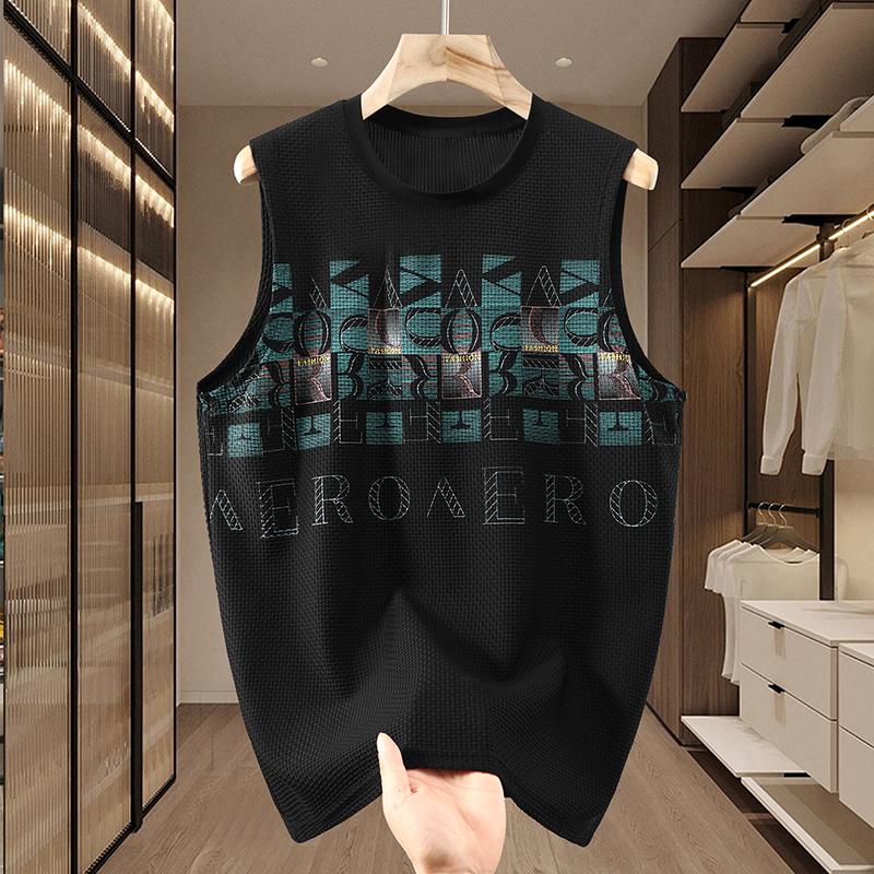 Большие размеры 5XL-11XL свободная футболка без рукавов для мужчин летние топы повседневная футболка летняя одежда