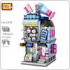 LOZ 1645 City Street Hair Salon Barber Shop Store Architecture 3D Model Mini Blocks Bricks Building Toy for Children Gift No Box