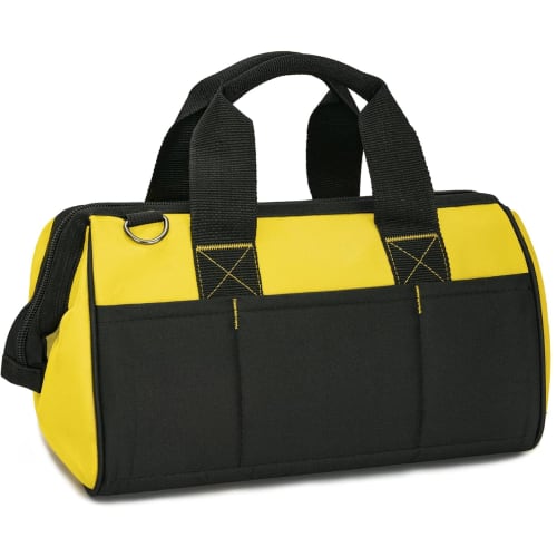 TORIBIO Tool Bag, Tool Storage Bag, Large Capacity, High-Strength Fabric, Waterproof, Reinforced Bottom, Tool Pouch, Tool Carry, Work Tools, Shoulder