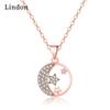 Женское ожерелье Lindon, кулон из медного сплава, циркон, модный подарок