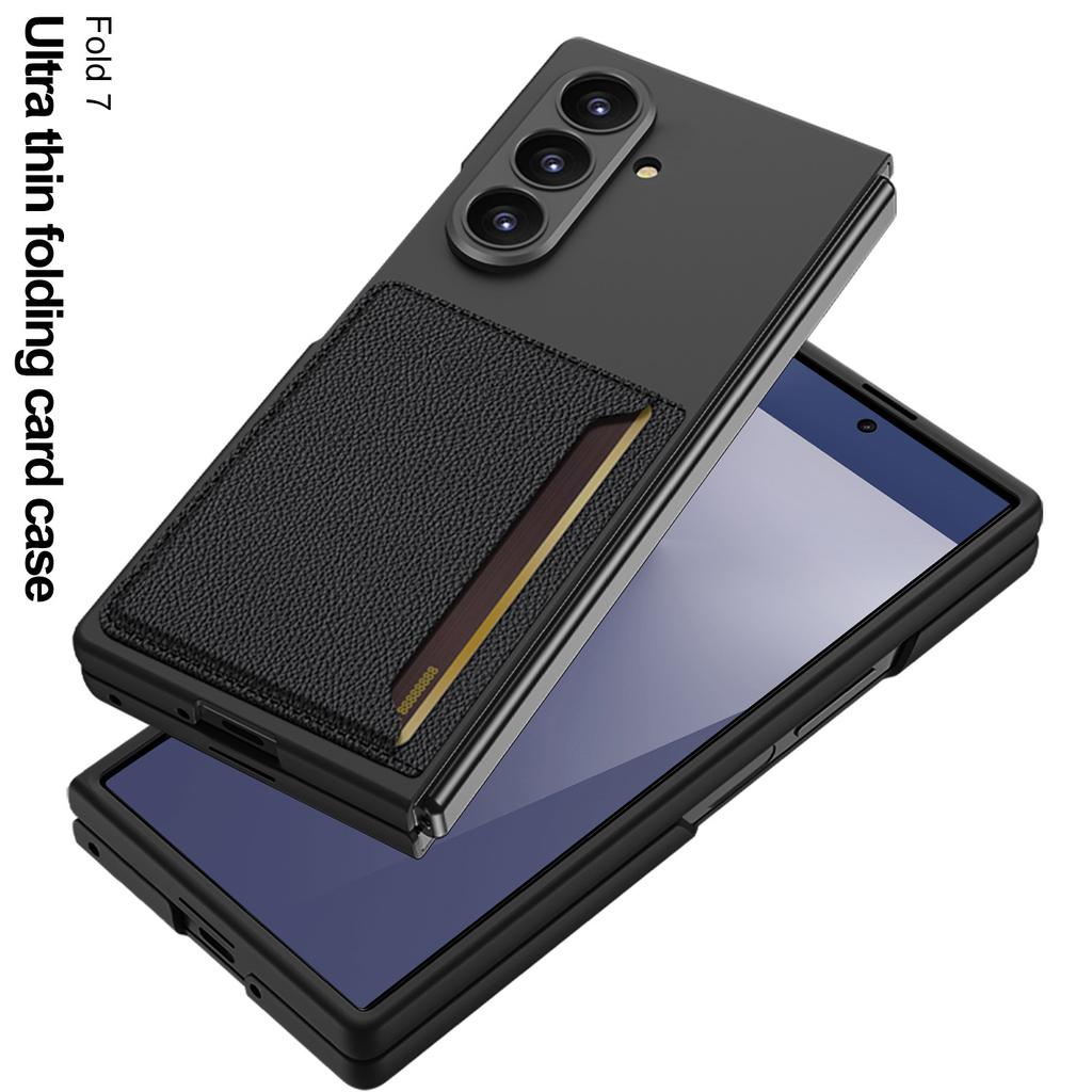 Креативный чехол для телефона Samsung Galaxy Z Fold7 со складным экраном, оснащенный ультратонким чехлом-картхолдером с мелкими отверстиями