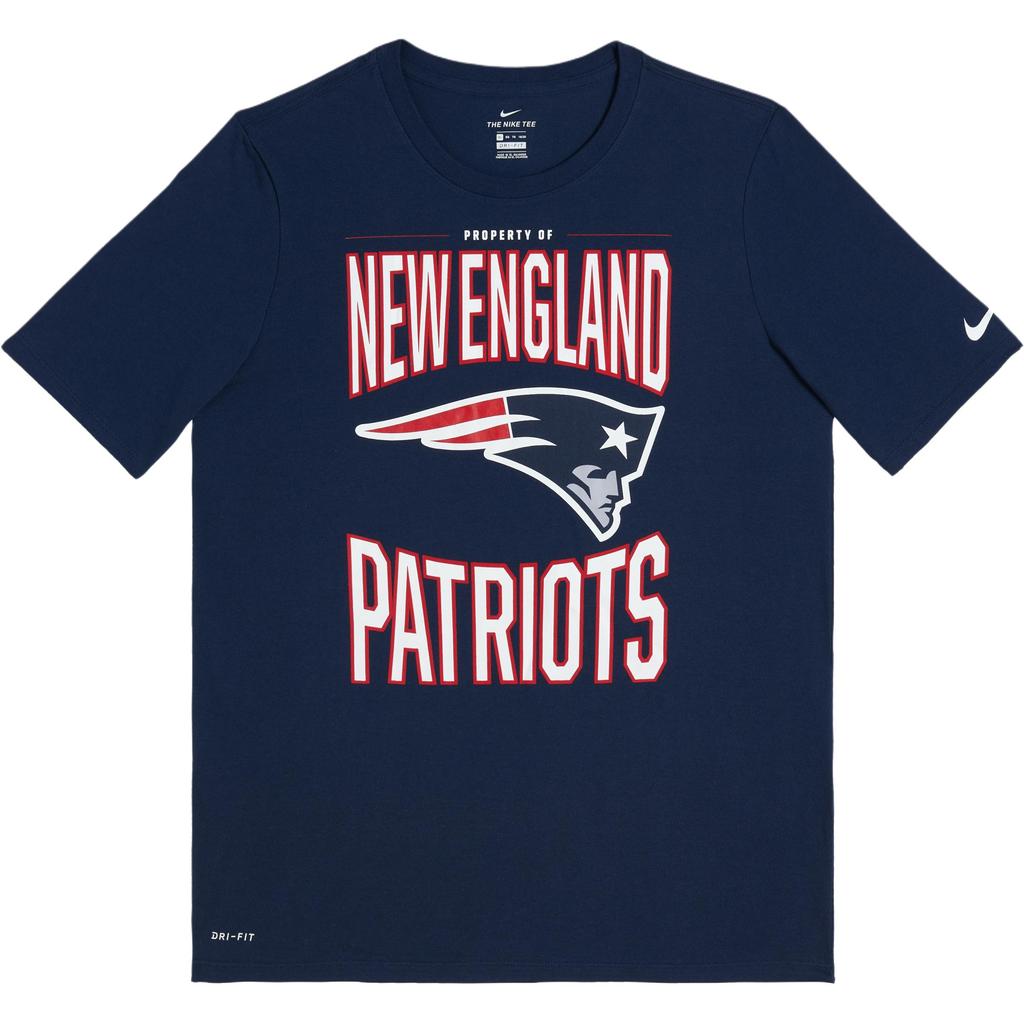 Nike NFL Collaboration Dri-Fit T-Shirt SS25 American National Football League Patriots Quick-Dry Pullover Crew Neck Short Sleeve 3Z1B7FBGL-PAT